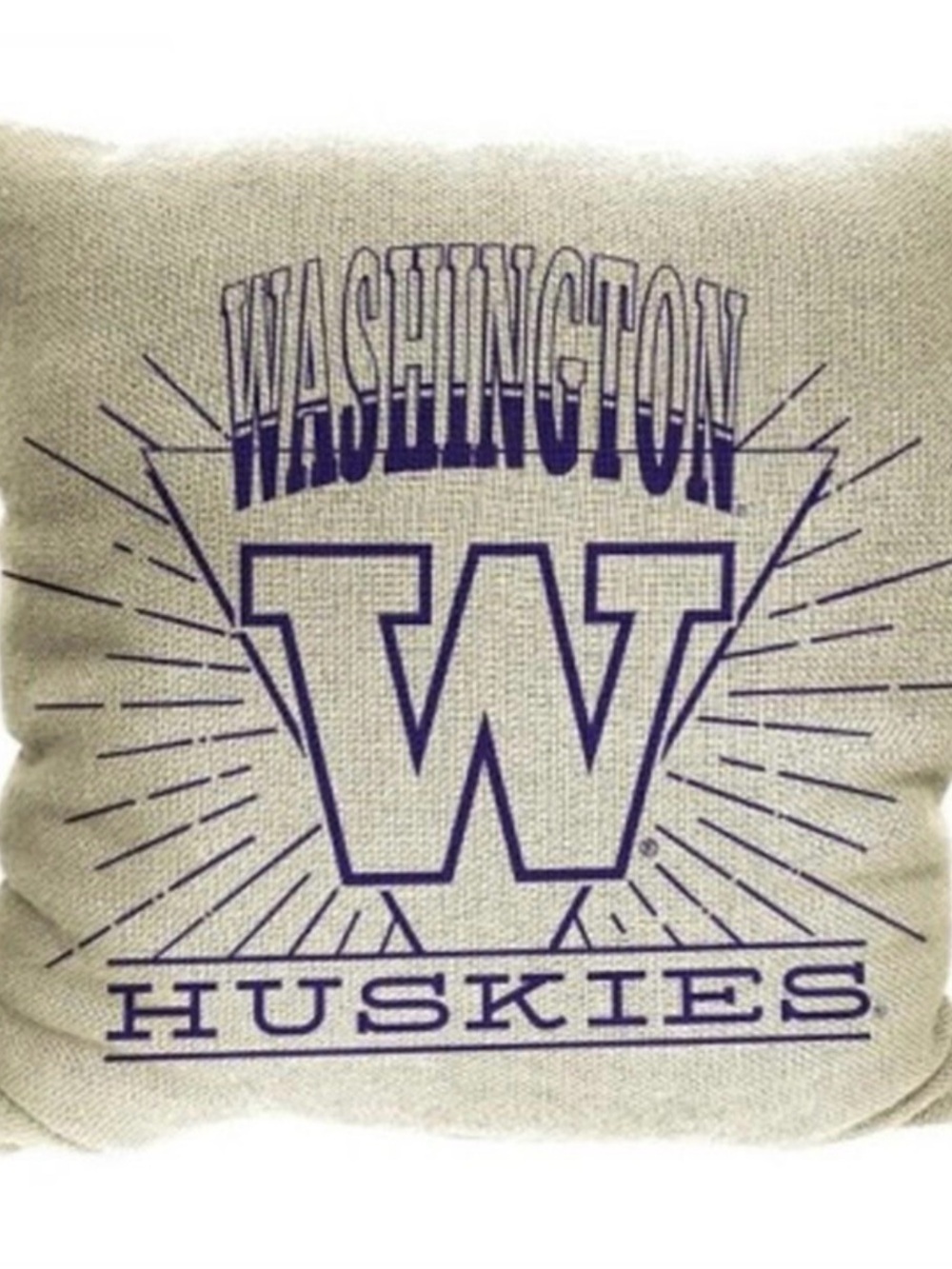 NWT! NCAA WASHINGTON HUSKIES 26 X 26 WOVEN Throw Pillow